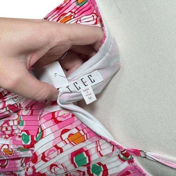 TCEC Tiered Pink Polka Dot Dress - NWT - Size M - Picture 5 of 6